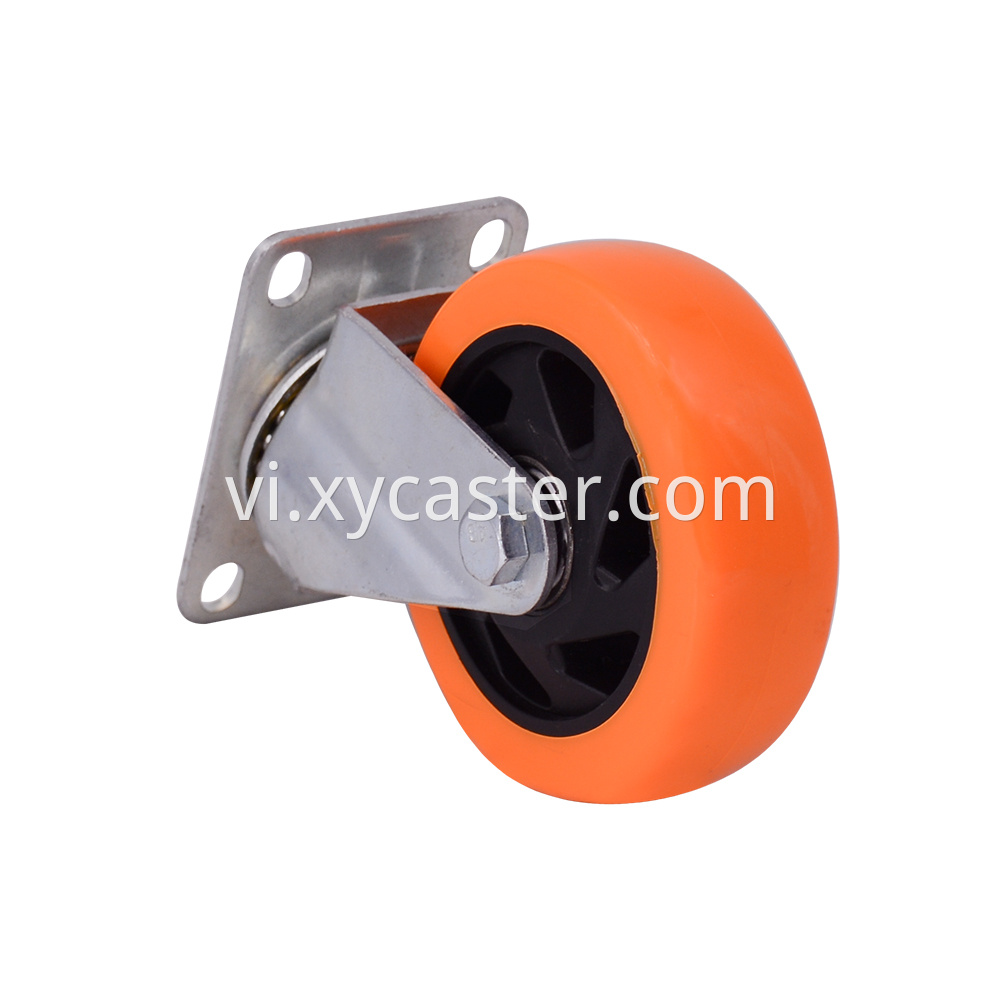 4 Inch Orange Swivel Caster Wheel